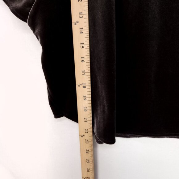 Madewell Velvet Butterfly Top Size Medium Dolman Flutter Short Sleeve - Picture 9 of 12